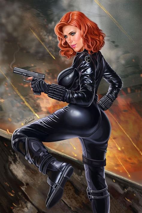 black widow sexy naked